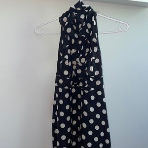 Monsoon: Black and White Polkadot Dress